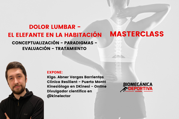 MASTERCLASS DOLOR LUMBAR - EL ELEFANTE EN LA HABITACIÓN: Conceptualización - Paradigmas - Evaluación - Tratamiento
